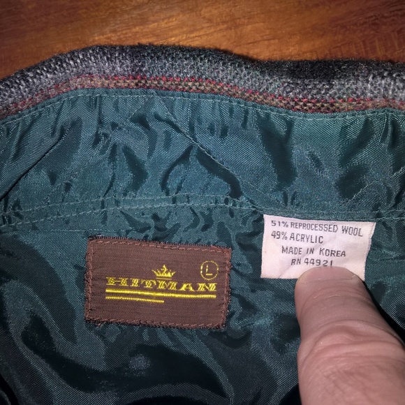 Vintage Hitman Wool Acrylic Blend Flannel - Picture 7 of 7